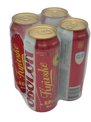 Obolon Kiyevske 4x6 500mlx24 8.6% cans