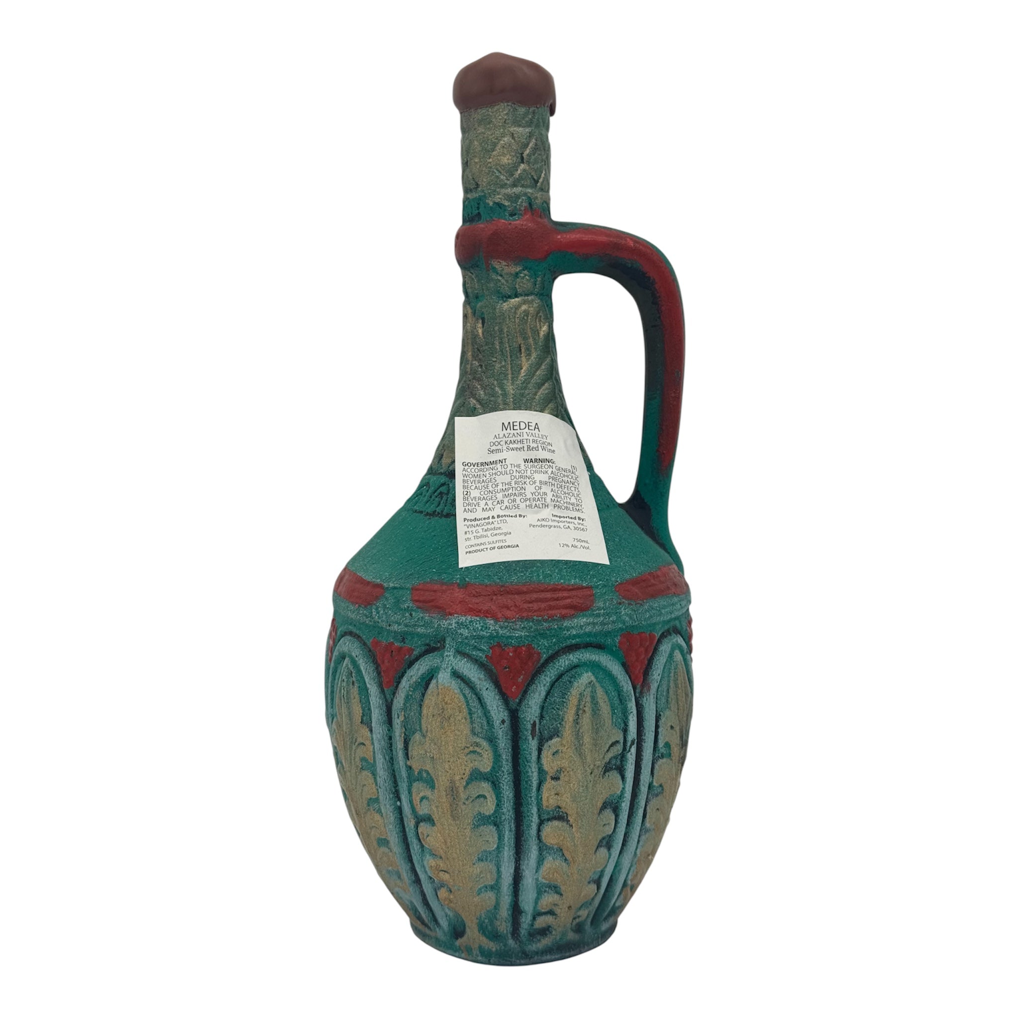 Medea Vase Alazani Valley 750x6 Red S/Sw ceramic