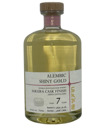 Shiny Gold Double Grain Whiskey Aged in SAKURA CASK,7 Y.Old 750mlx6