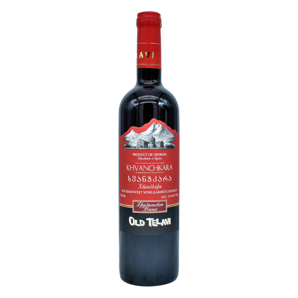 Old Telavi Khvanchkara "Velvet" Red Semi Sweet Wine 750mlx12