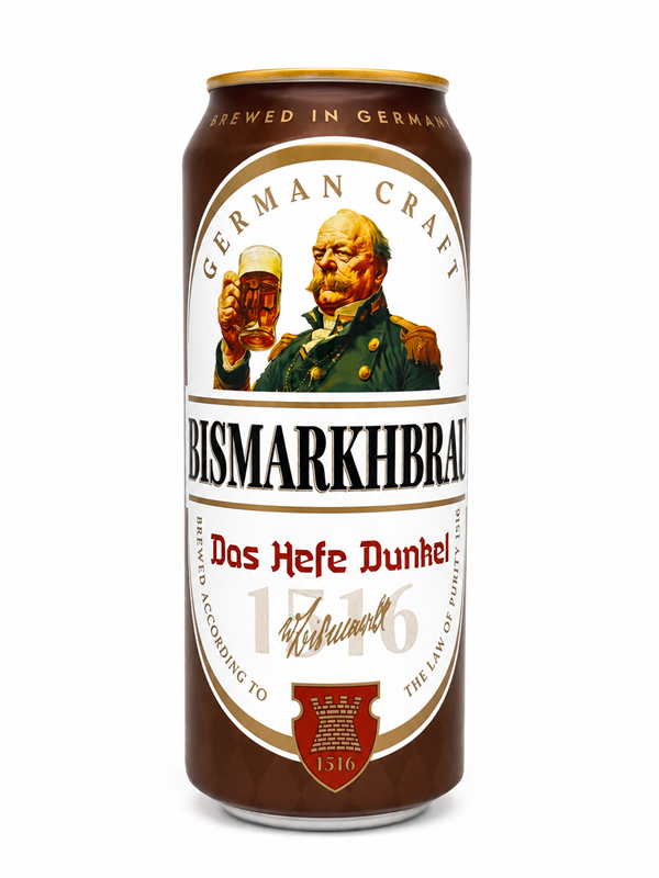 Bismarkhbrau Hefe Dunkel 5.2% 500mlx24 cans
