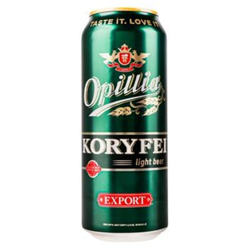 Opillia lager "Koryfei" Beer 500mlx24 cans