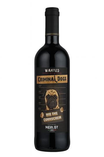 Criminal Dog Merlot 750mlx12 Wine