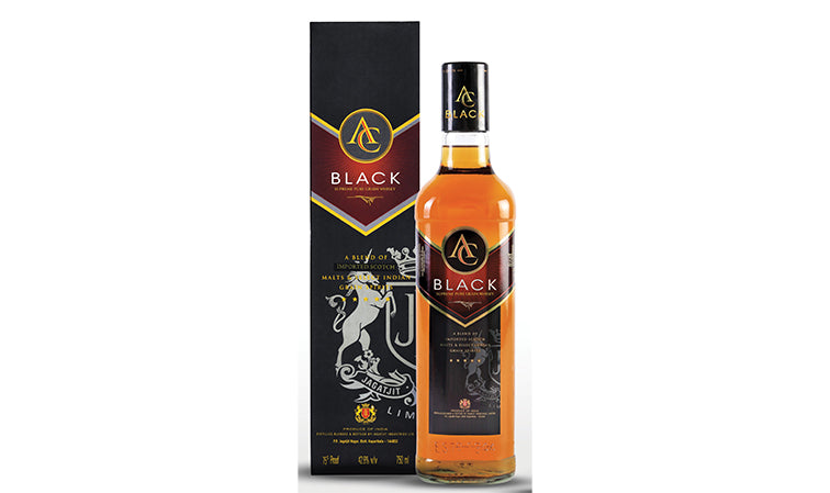 AC Black Blended Whiskey 750mlx12