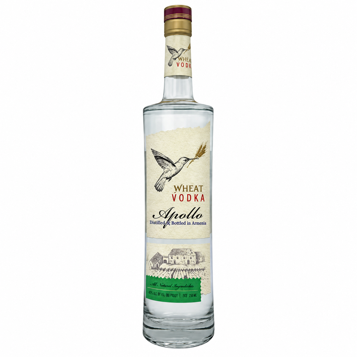 Wheat Vodka Apollo 750mlx12