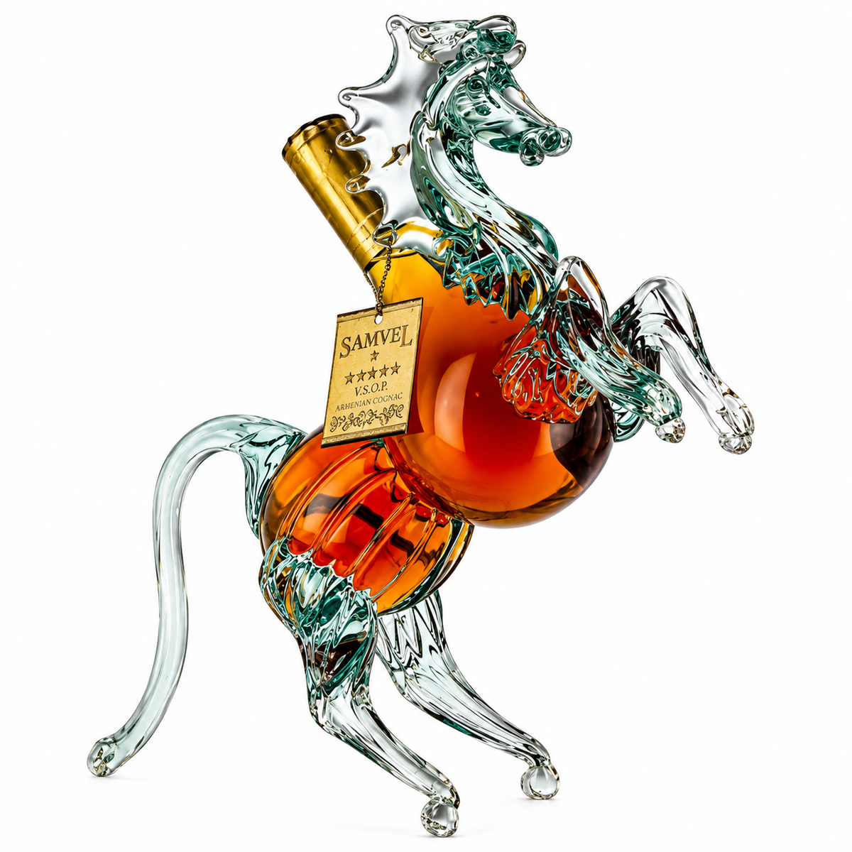 Armenian Soul 10 y.o Brandy Figurines "HORSE" 375mlx6