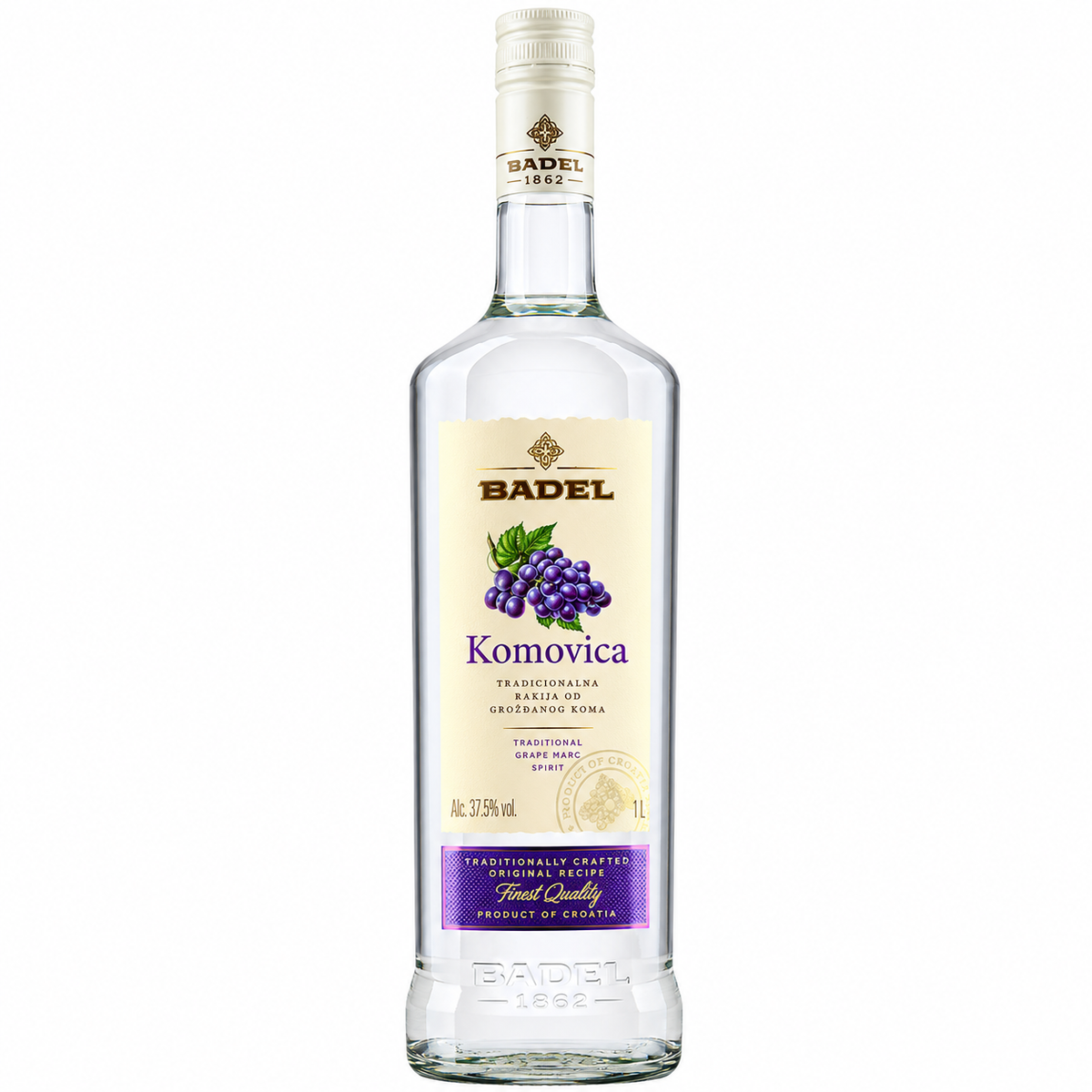 Badel Komovica Diluted Grape Brandy 1000mlx12