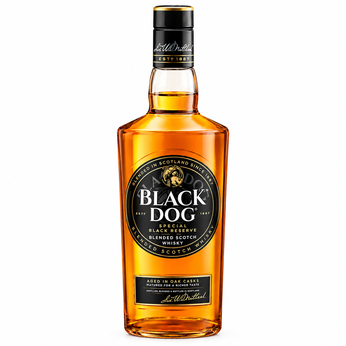 Black Dog Reserve Whiskey 750mlx12