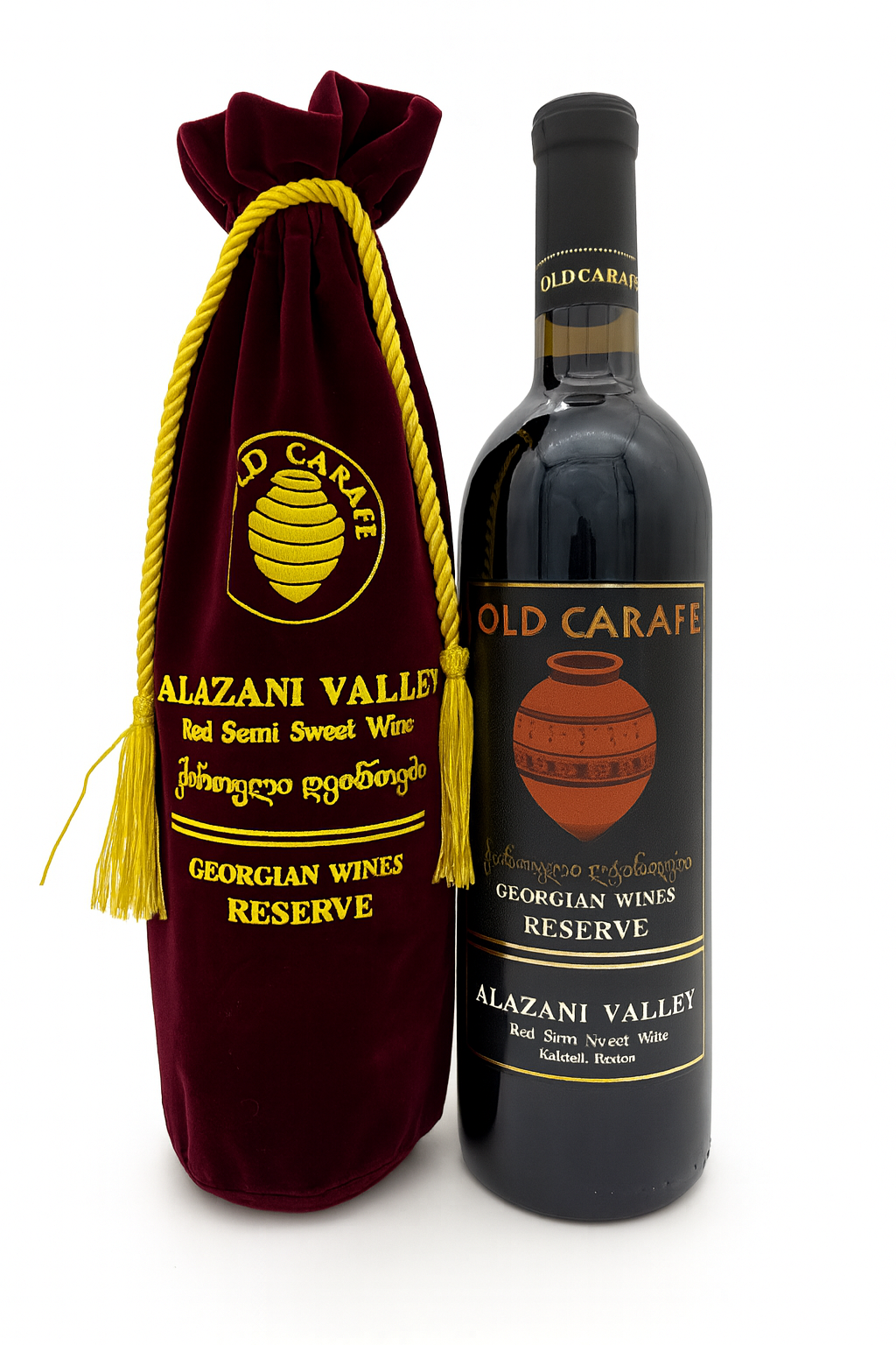 Old Carafe Alazani Valley Red Semi Sweet Wine 750mlx12