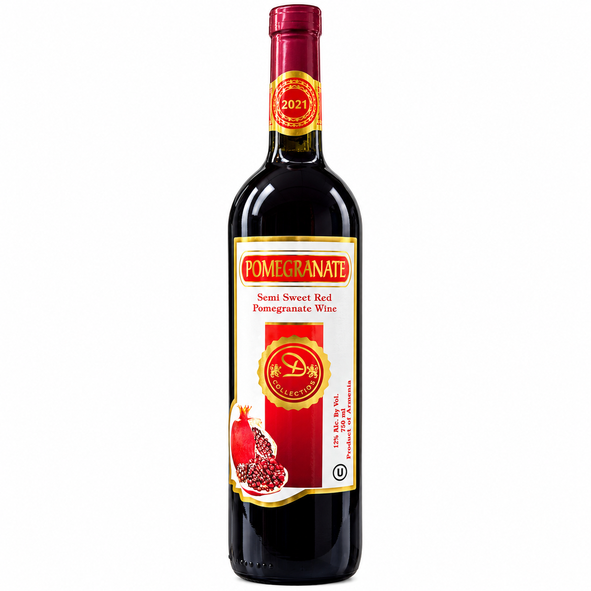 "D" Pomegranate Kosher S/SW Red 750mlx12