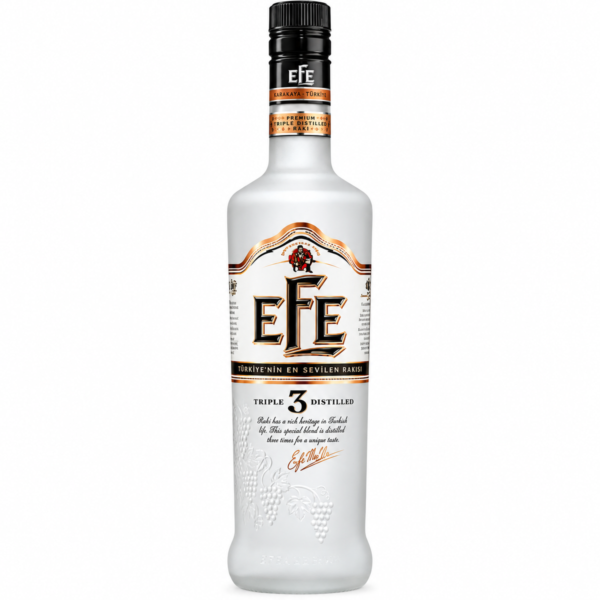 Efe Black Raki Triple Distilled Raki 750mlx12