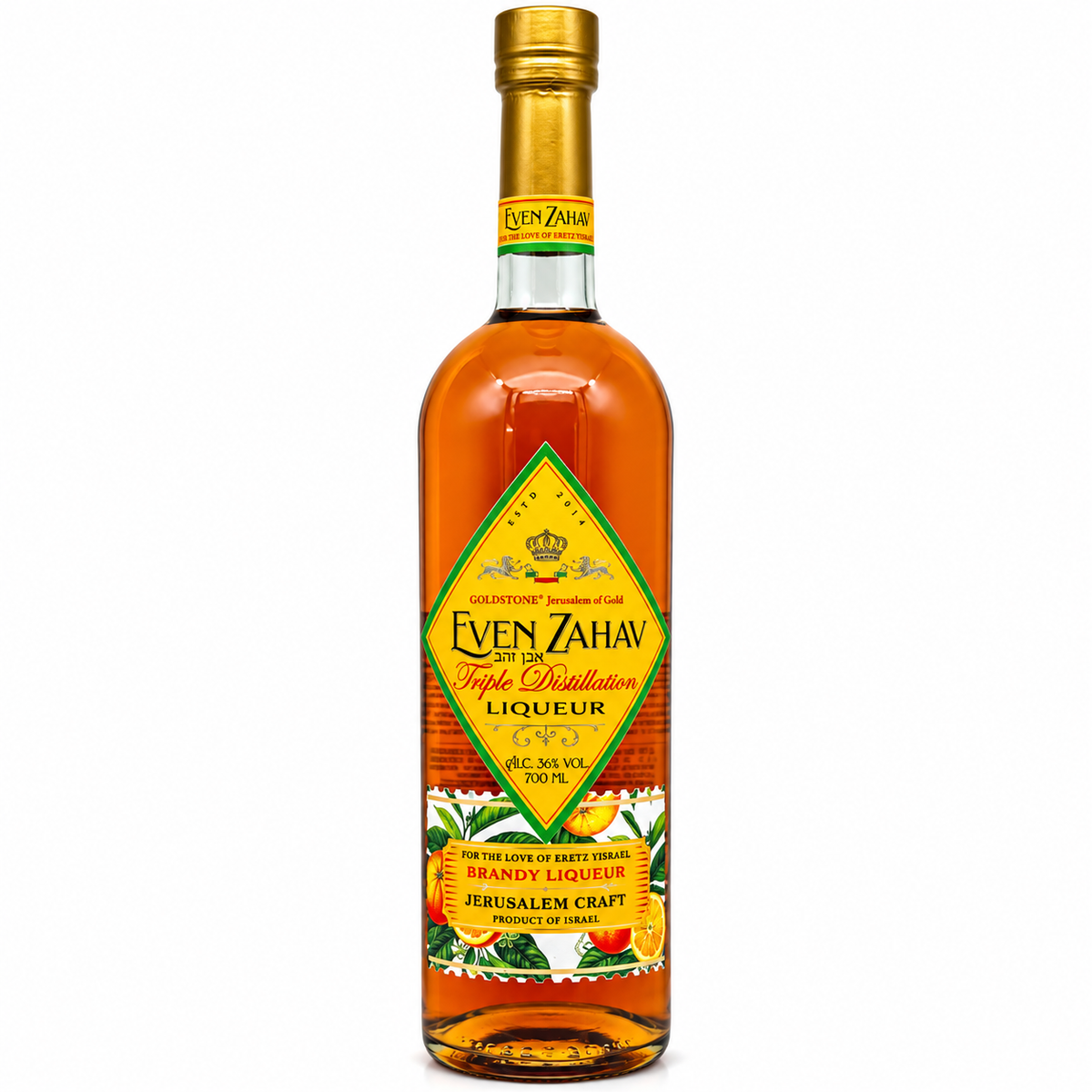 Evenzahav Orange Brandy Liquor 700mlx6