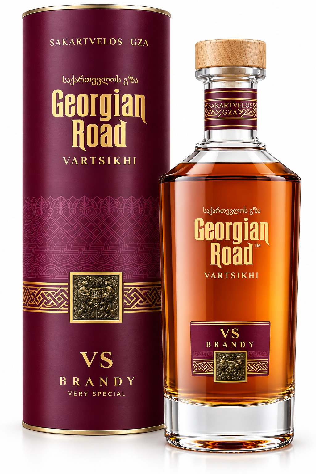 GR Vartsikhe Brandy g/tube VS 700mlx6