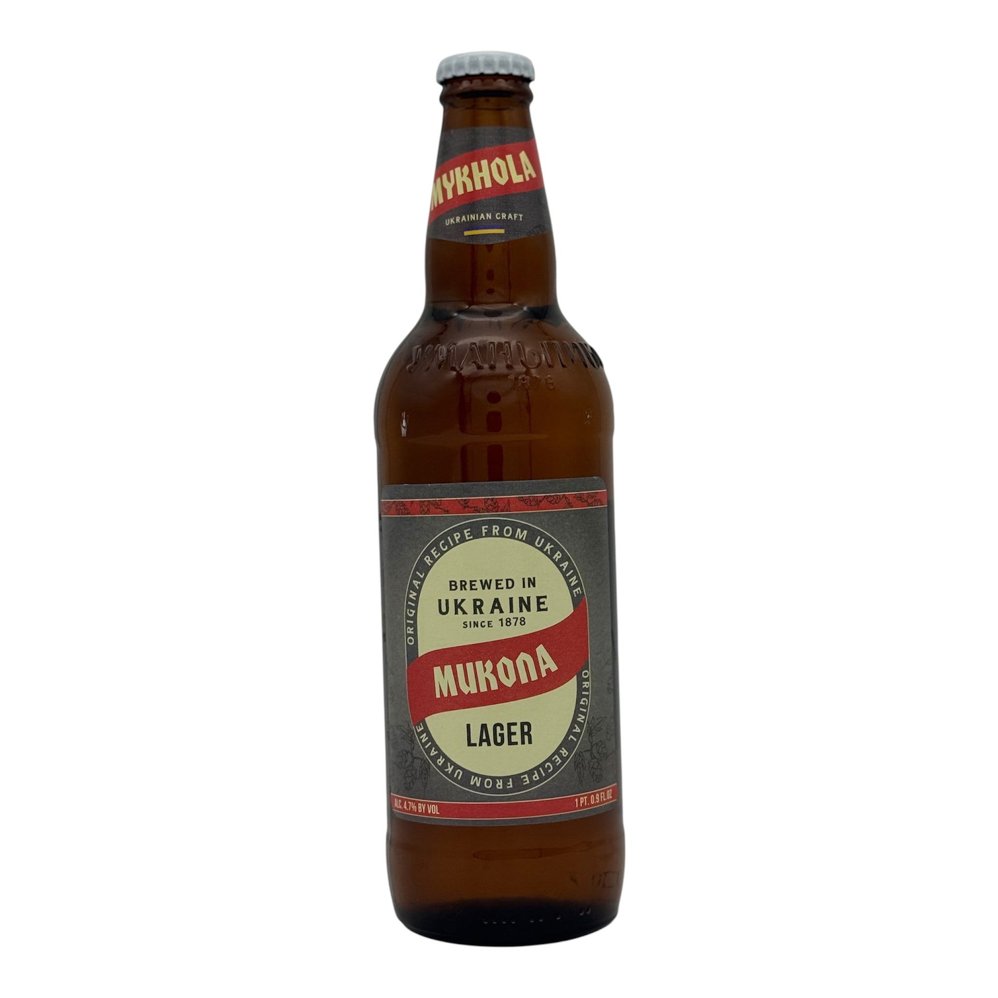 Mykhola Lager Ukraine beer 500mlx12
