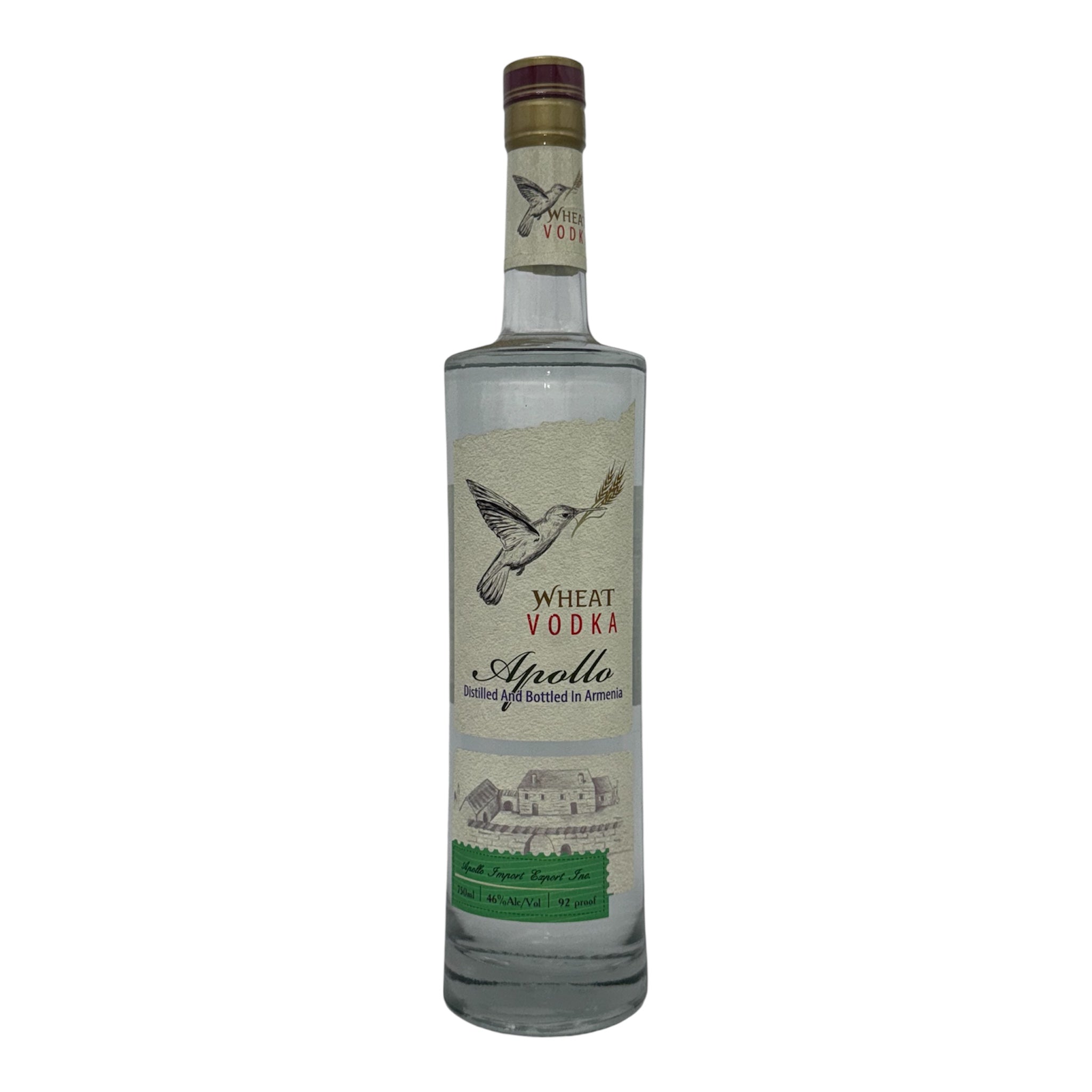Wheat Vodka Apollo 750mlx12