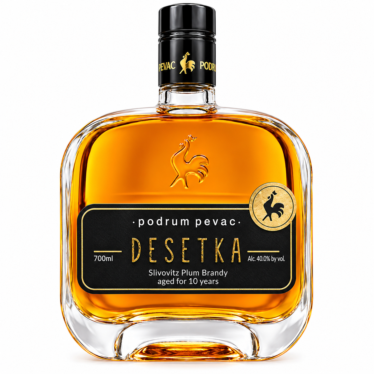 Podrum Pevac Desetka Slivovica 10Y Plum Brandy 700mlx6