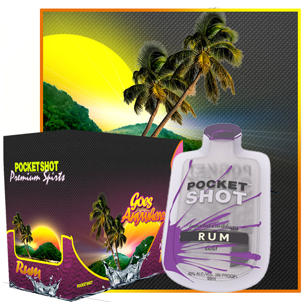 Sachet Pocket shot Rum 10/10/100ml
