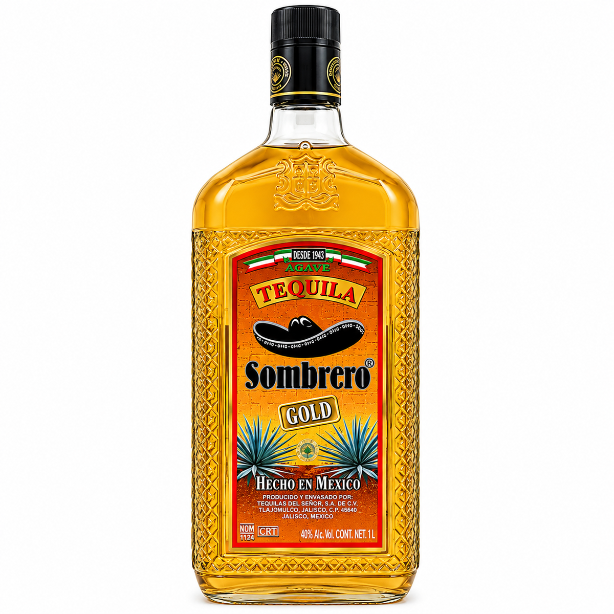 Sombrero Gold Tequila 1.0Lx12