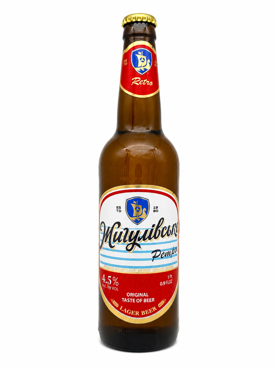 Obolon Zhigulivske RETRO 4.5% 500mlx20 btl