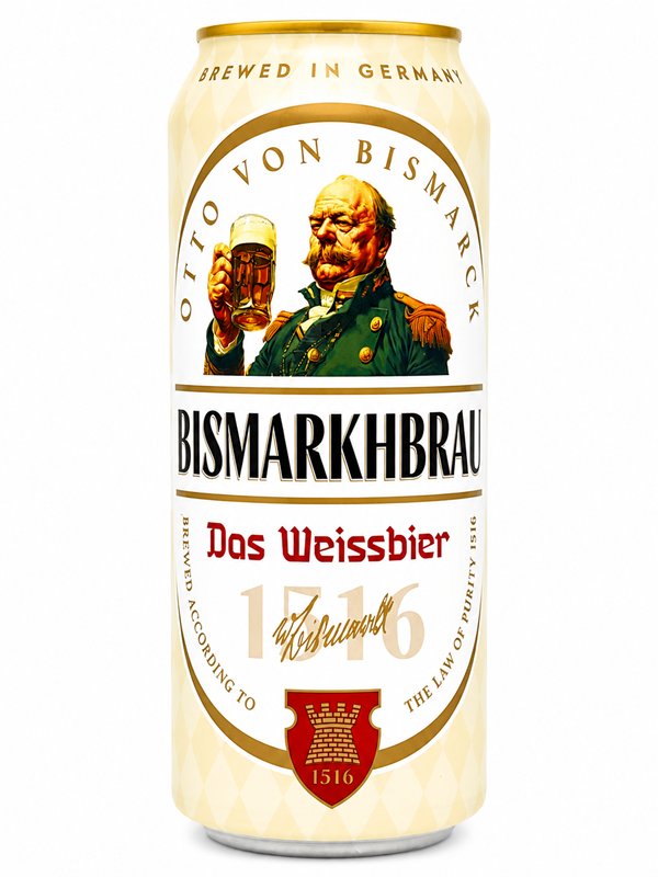 Bismarkhbrau Weissbier 5.2% 500mlx24 cans